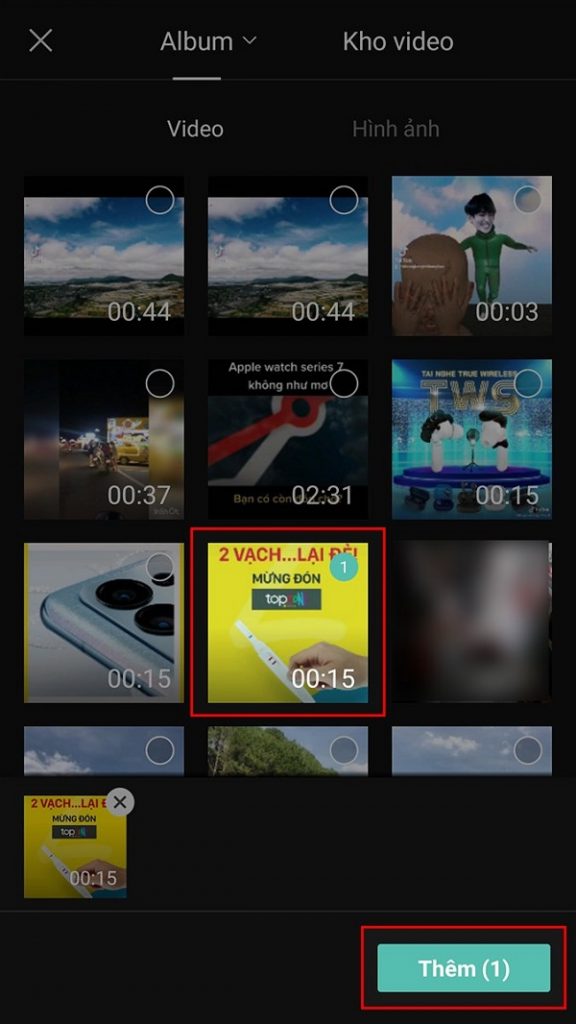 Phần mềm ghép 2 video chạy song song trên android