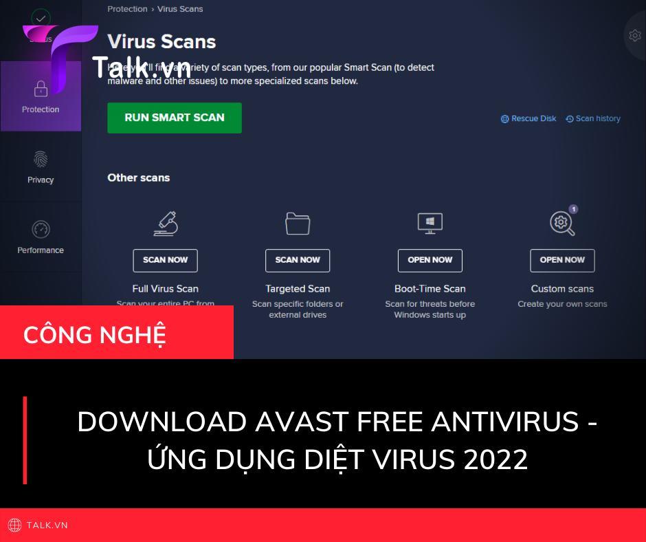 Download Avast free Antivirus - Ứng dụng diệt virus 2022
