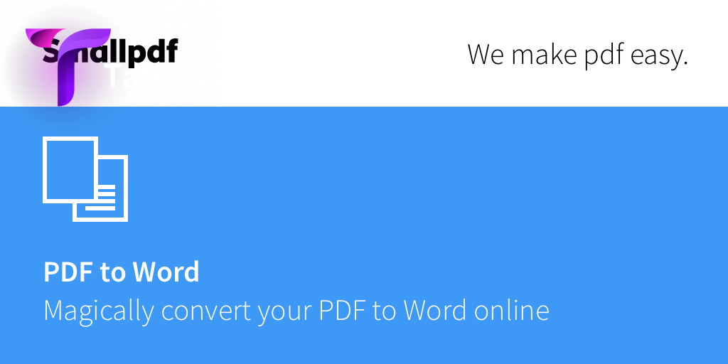 Chuyển PDF sang word bằng công cụ smallpdf nhanh chóng