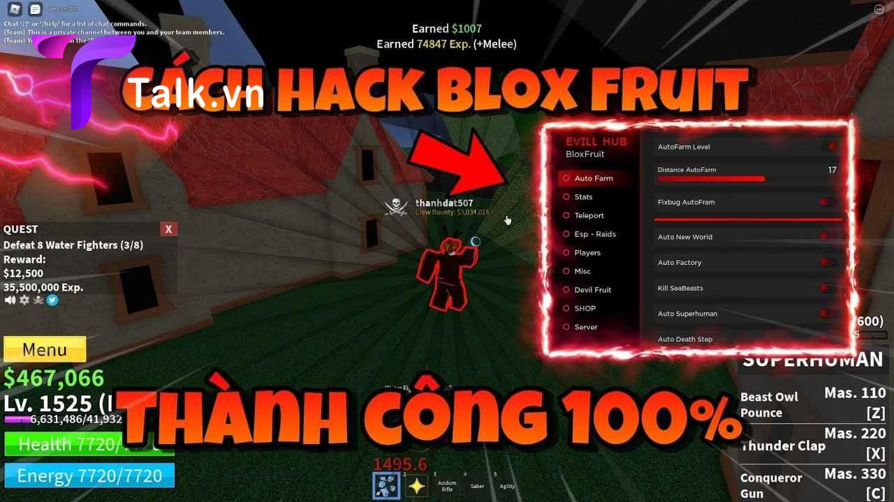 cách Hack Blox Fruit