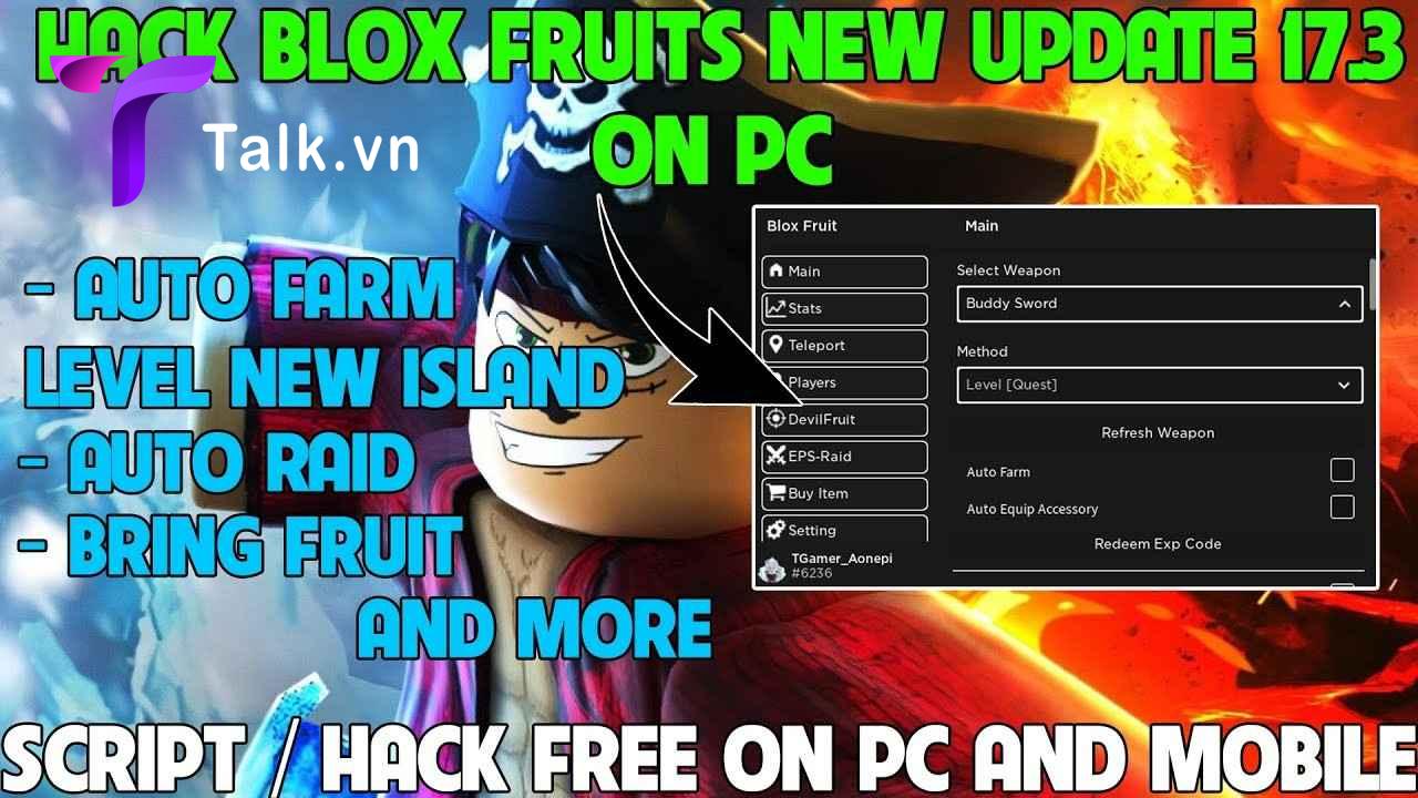 Link tải Hack Blox Fruit mới nhất 2022 free trên điện thoại