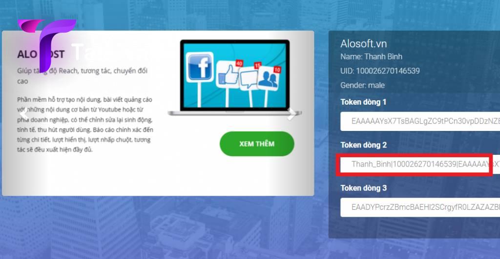 Aloprofile – Alosoft.vn - Phần mềm kết bạn trên Facebook