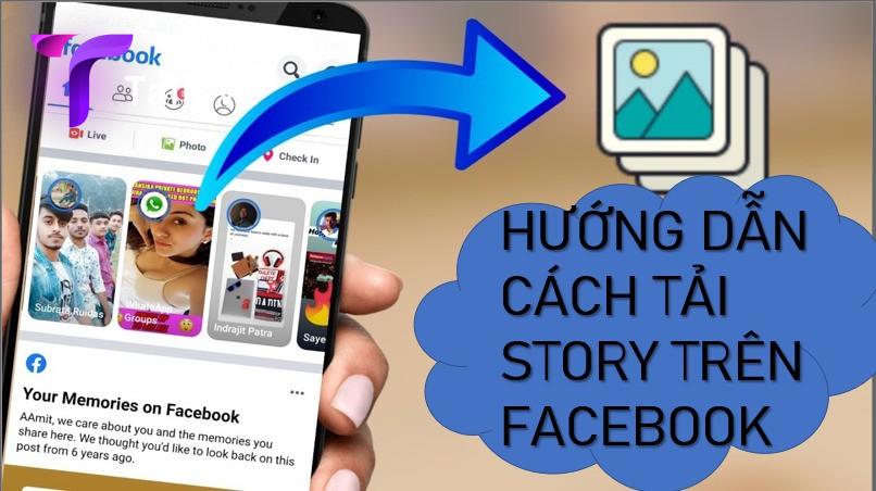Cách tải story facebook
