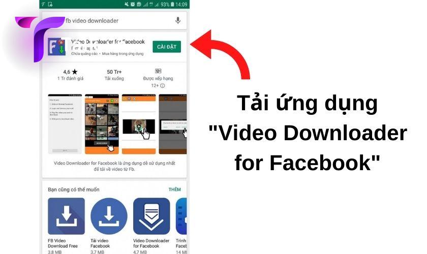 Tải Video facebook về điện thoại bằng Downloader for Facebook