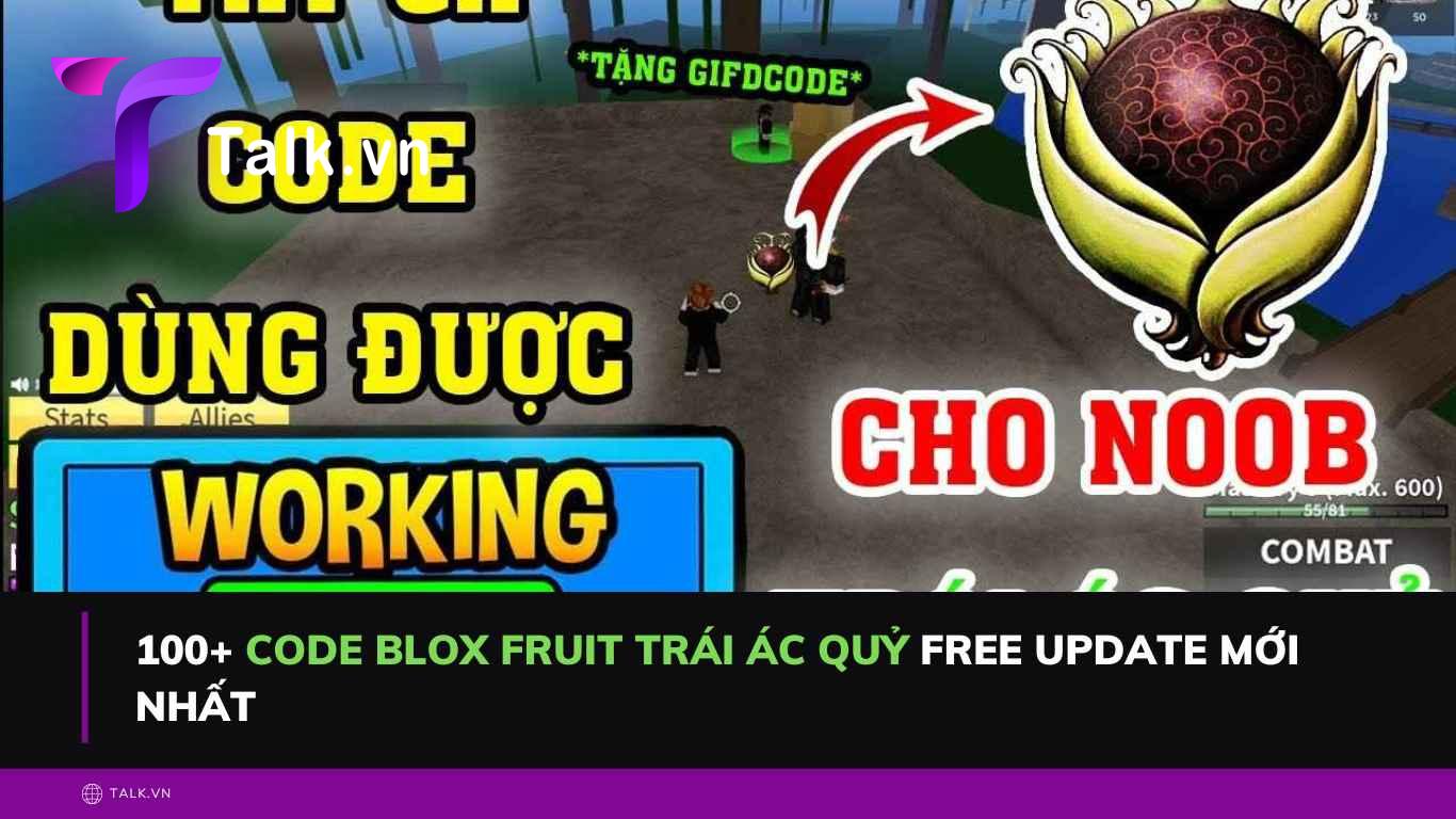 100+ code blox fruit trái ác quỷ free update mới nhất